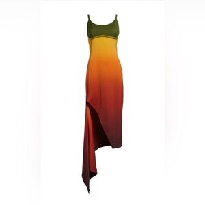 NWT MONSE Back Cut Out Ombré Jersey Dress - Size 2! MSRP $1,190